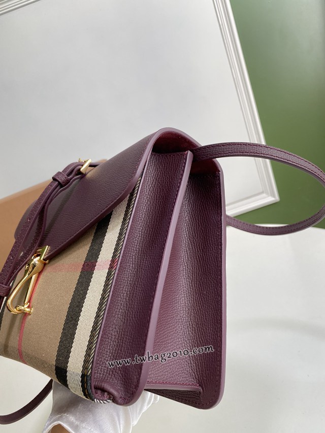 Burberry專門店新款格紋斜背包 巴寶莉女士斜挎肩背包 yxb1129